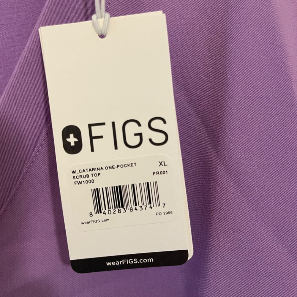 NWT Figs Catarina One-Pocket Scrub Top - Picture 4 of 4